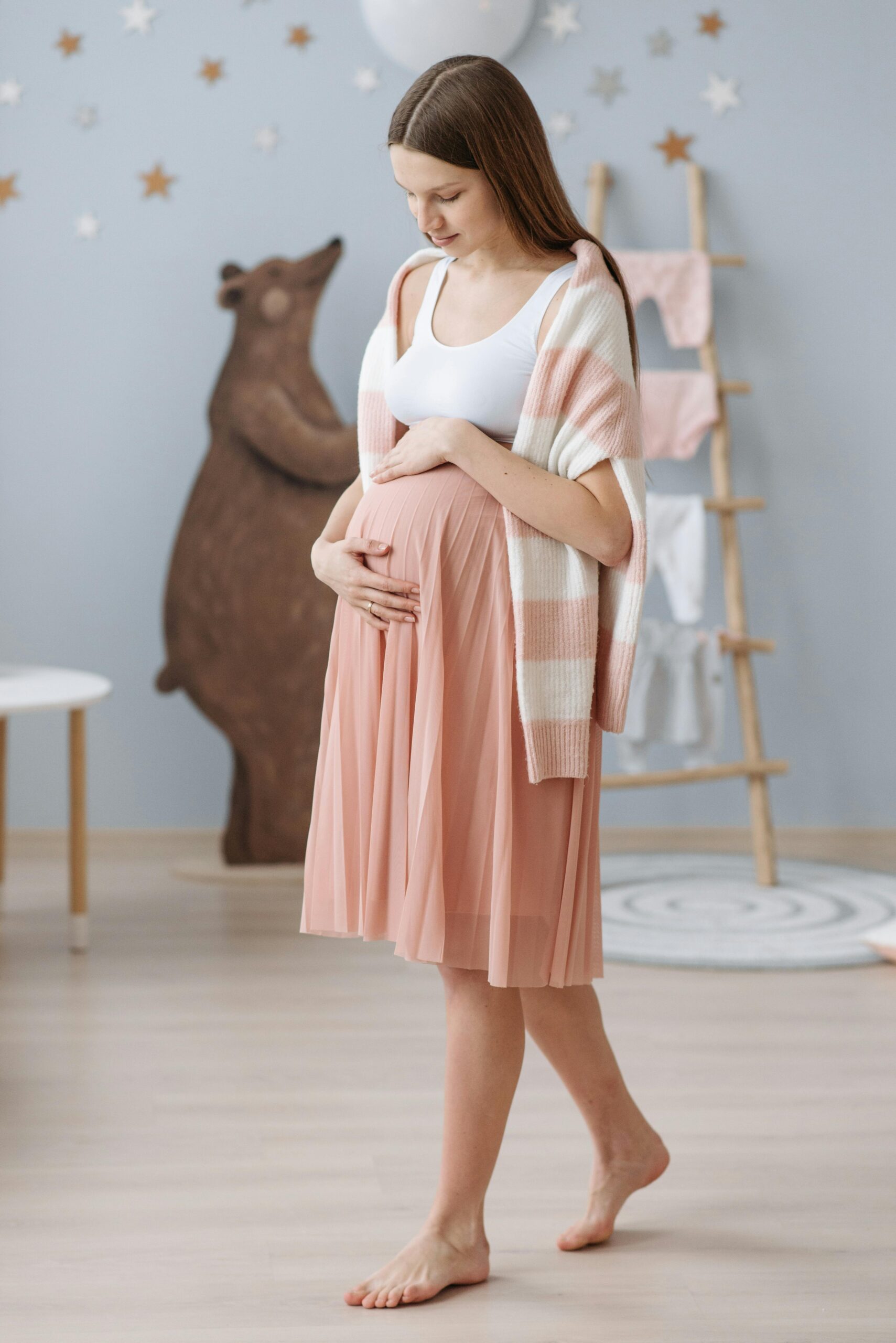 Expectant parent and baby during the journey into parenthood