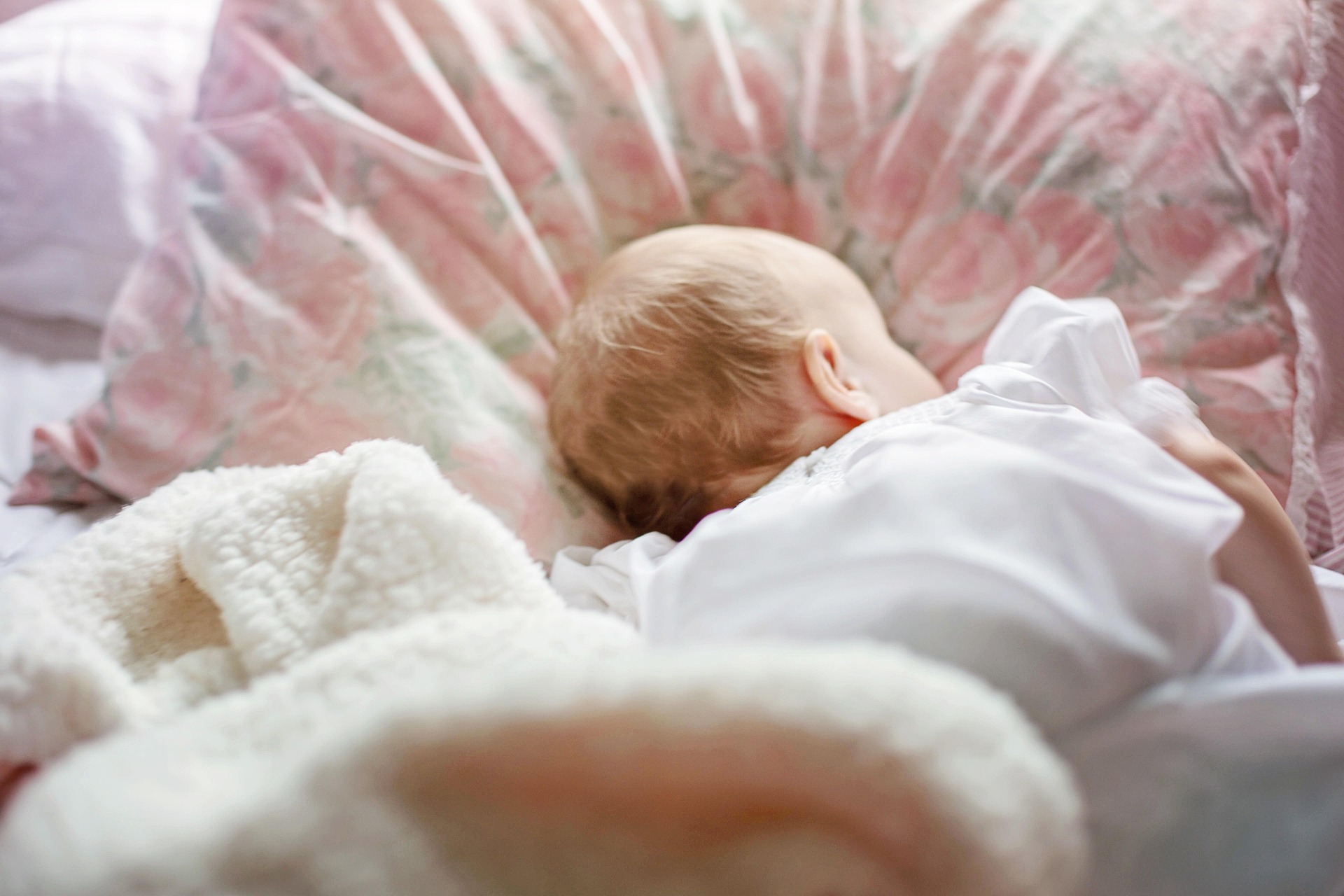 Mother and baby receiving birth support