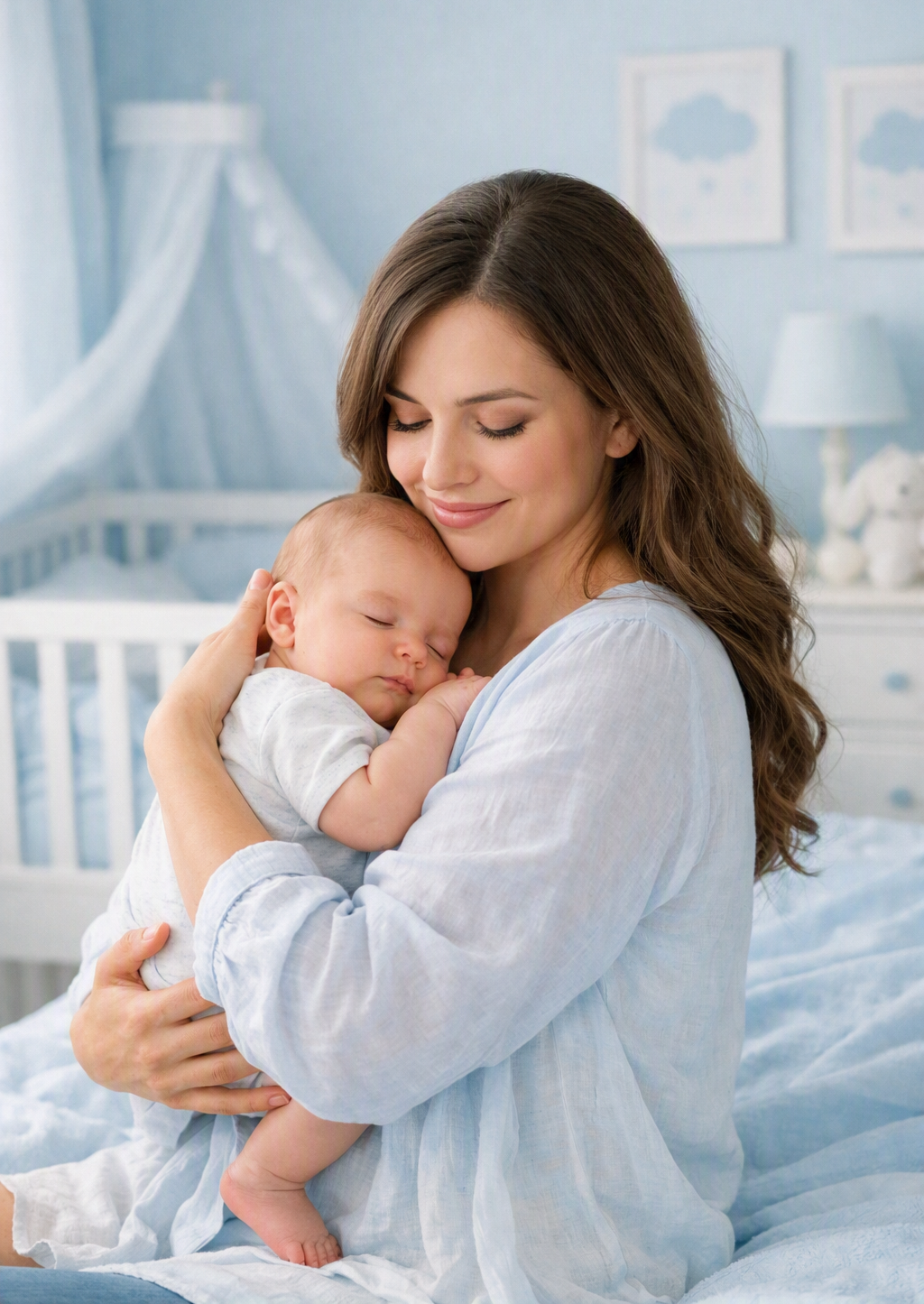 Postpartum doula providing support to a new parent